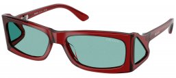 Gafas de Sol - Prada - SPR B03S - 12Z40K  TRANSPARENT PEAT // GREEN PETROLEUM