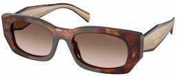 Gafas de Sol - Prada - SPR B05S - 00K10S  TORTOISE CARAMEL // BROWN GRADIENT