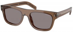 Gafas de Sol - Prada - SPR B12S - 28I03D  TRANSPARENT CLAY // LIGHT GREY