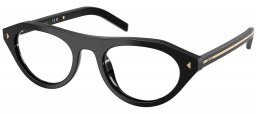 Gafas de Sol - Prada - SPR B15S - 16K60K  BLACK // CLEAR BLUE LIGHT FILTER