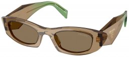 Gafas de Sol - Prada - SPR B16S - 29E90F  TRANSPARENT TERRA // BROWN