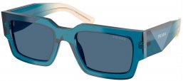 Gafas de Sol - Prada - SPR B17S - 24F80S  TRANSPARENT BLUE // DARK BLUE