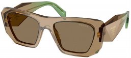 Gafas de Sol - Prada - SPR B18S - 29E90F  TRANSPARENT TERRA // BROWN