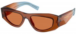 Gafas de Sol - Prada - SPR B19S - 25F90Q  TRANSPARENT CHOCOLATE // BROWN