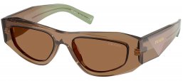 Gafas de Sol - Prada - SPR B19S - 29E90F  TRANSPARENT TERRA // BROWN