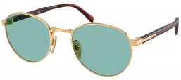 Gafas de Sol - Prada - SPR B51S - 5AK40K  SHINY GOLD // LIGHT GREEN