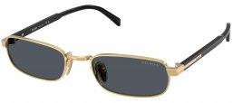 Gafas de Sol - Prada - SPR B54S - 5AK70B  GOLD // DARK GREY
