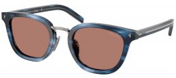 Gafas de Sol - Prada - SPR C01SD - 26F05D  STRIPED BLUE // BROWN
