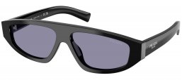 Gafas de Sol - Prada - SPR C02S - 16K50B  BLACK // INSIDE SILVER VIOLET MIRROR