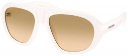 Gafas de Sol - Prada - SPR C05S - 17K20S  TALC // BROWN GRADIENT YELLOW