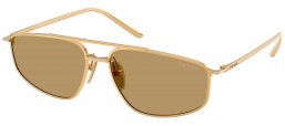 Gafas de Sol - Prada - SPR C51S - 5AK70G  GOLD // OLIVE GREEN