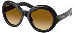 Gafas de Sol - Prada - SPR D08SU - 16K10X  BLACK // YELLOW GRADIENT LIGHT BROWN