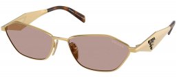 Gafas de Sol - Prada - SPR D50S - 5AK20I  GOLD // BROWN LIGHT PURPLE