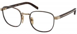 Monturas - Prada - VPR D50V - 7OE1O1  GOLD HAVANA