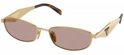 Gafas de Sol - Prada - SPR D51S - 5AK20I  GOLD // BROWN LIGHT PURPLE