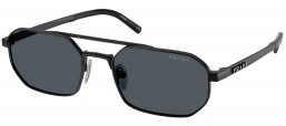 Gafas de Sol - Prada - SPR D53S - 7AB70B  SATIN BLACK // DARK GREY