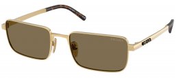 Gafas de Sol - Prada - SPR D54S - 24J90F  SATIN GOLD // LIGHT BROWN