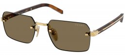 Gafas de Sol - Prada - SPR D55S - 5AK90F  GOLD // BROWN
