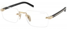 Gafas de Sol - Prada - SPR D55S - ZVN10W  PALE GOLD // BLUE FILTER