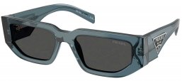 Gafas de Sol - Prada - SPR 09ZS - 17T08Z  TRANSPARENT OCEAN // DARK GREY
