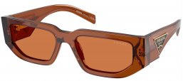 Gafas de Sol - Prada - SPR 09ZS - 20H90Q  TRANSPARENT DARK BROWN // BROWN