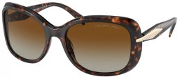 Sunglasses - Prada - SPR 04ZS - 2AU6E1 TORTOISE // BROWN GRADIENT POLARIZED