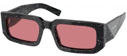 Gafas de Sol - Prada - SPR 06YS - 05W06O ABSTRACT BLACK WHITE // RED