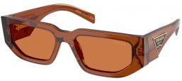 Gafas de Sol - Prada - SPR 09ZS - 20H90Q  TRANSPARENT DARK BROWN // BROWN