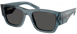 Gafas de Sol - Prada - SPR 10ZS - 17T08Z  TRANSPARENT OCEAN // DARK GREY