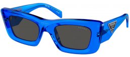 Gafas de Sol - Prada - SPR 13ZS - 18M5S0  CRYSTAL ELECTRIC BLUE // DARK GREY