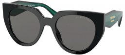 Gafas de Sol - Prada - SPR 14WS - 1AB5Z1 BLACK // DARK GREY POLARIZED