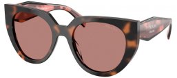 Gafas de Sol - Prada - SPR 14WS - 23A60B  TORTOISE MAUVE // LIGHT BROWN