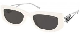Sunglasses - Prada - SPR 14YS - 1425S0 TALC // DARK GREY