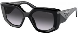 Sunglasses - Prada - SPR 14ZS - 1AB09S BLACK // GREY GRADIENT