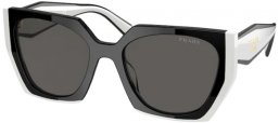 Sunglasses - Prada - SPR 15WS - 09Q5S0 BLACK TALC // DARK GREY