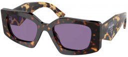 Sunglasses - Prada - SPR 15YS - 2AU05Q TORTOISE // VIOLET MIRROR INTERNAL SILVER