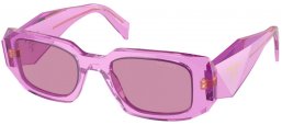 Lunettes de soleil - Prada - SPR 17WS - 13R07Q  TRANSPARENT AMETHYST // DARK VIOLET MIRROR INSIDE SILVER