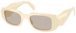 Gafas de Sol - Prada - SPR 17WS - 21D5J2  WHITE MILK // LIGHT BROWN
