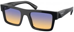 Sunglasses - Prada - SPR 19WS - 1AB06Z  BLACK // DARK BLUE GRADIENT YELLOW