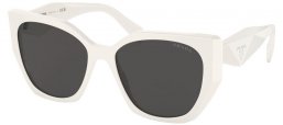 Sunglasses - Prada - SPR 19ZS - 1425S0 WHITE // DARK GREY