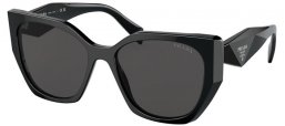Sunglasses - Prada - SPR 19ZS - 1AB5S0 BLACK // DARK GREY