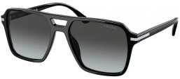 Lunettes de soleil - Prada - SPR 20YS - 1AB06T  BLACK // GREY GRADIENT