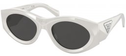 Lunettes de soleil - Prada - SPR 20ZS - 1425S0 WHITE // DARK GREY