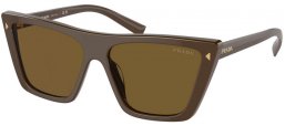 Sunglasses - Prada - SPR 21ZS - 11J01T  LEAD // DARK BROWN