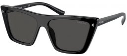 Sunglasses - Prada - SPR 21ZS - 1AB5S0  BLACK // DARK GREY