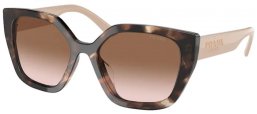 Sunglasses - Prada - SPR 24XS - 07R0A6 CARAMEL TORTOISE // BROWN GRADIENT