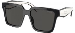 Gafas de Sol - Prada - SPR 24ZS - 1AB5S0  BLACK // DARK GREY