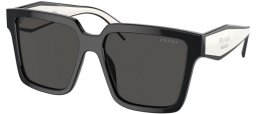 Sunglasses - Prada - SPR 24ZS - 1AB5S0  BLACK // DARK GREY