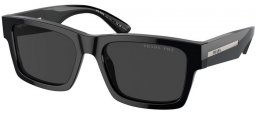 Gafas de Sol - Prada - SPR 25ZS - 1AB08G  BLACK // BLACK POLARIZED