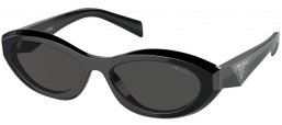Sunglasses - Prada - SPR 26ZS - 16K08Z  BLACK // DARK GREY